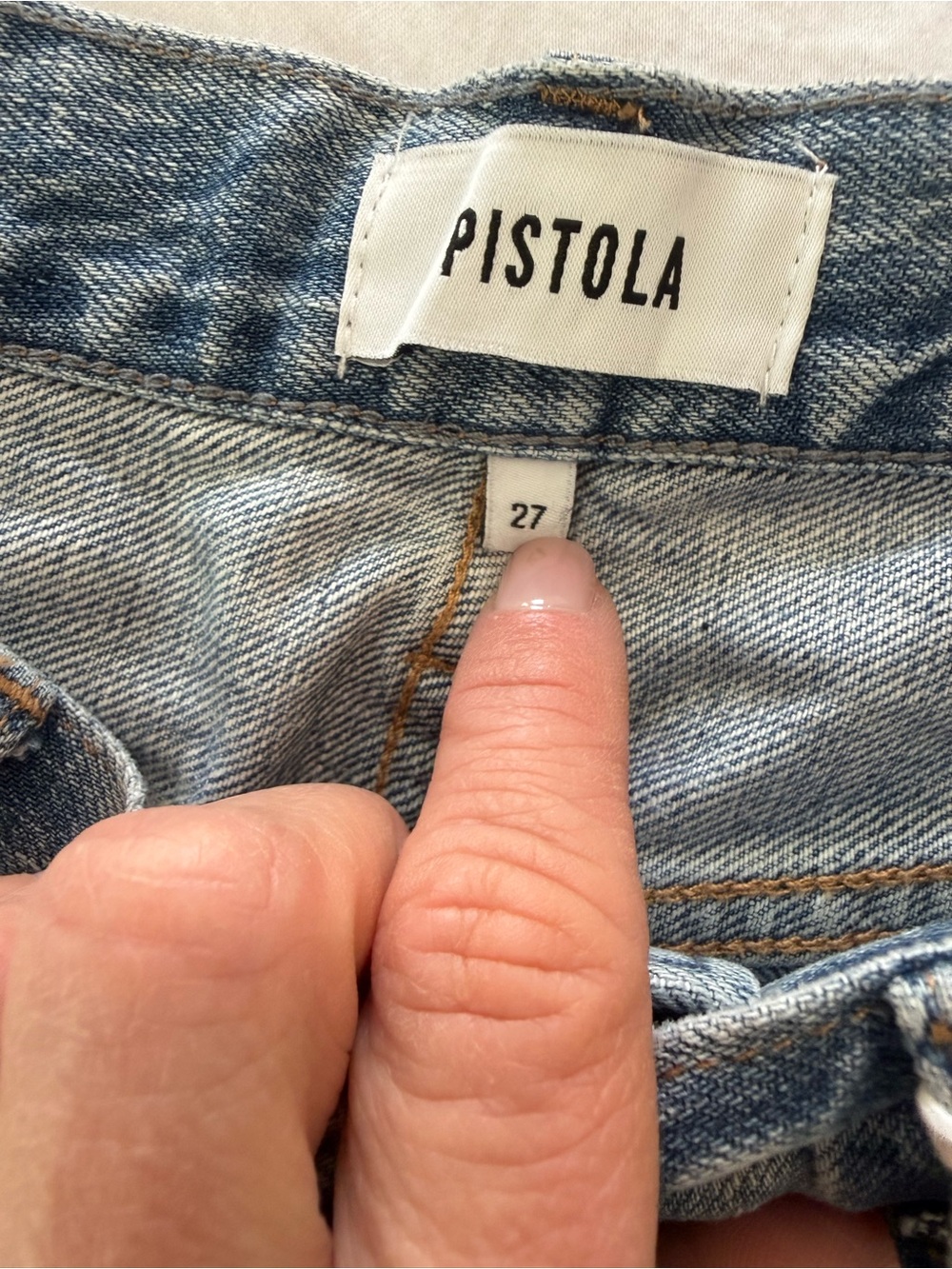 Pistola High Rise Light Blue Flare Jeans NWT 0795 - Picture 8 of 11